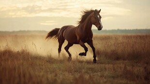 旷野骏马奔腾