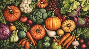 缤纷多彩的新鲜蔬菜大集合