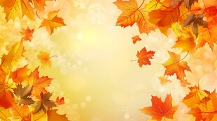 金秋枫叶背景图