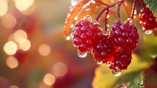 带露树莓 自然的甜蜜馈赠