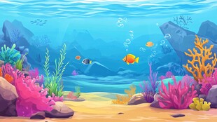海底缤纷世界 多彩海洋景观