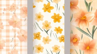 春日花卉图案集合