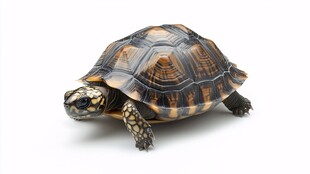 陆龟特写 独特花纹的爬行动物