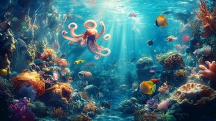 梦幻海底世界的奇妙景象