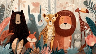 森林动物大聚会