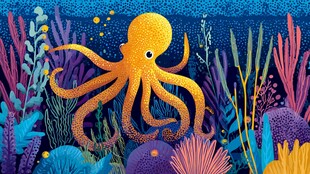 海底章鱼的奇幻世界