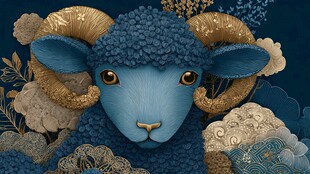 蓝色梦幻绵羊的奇幻世界