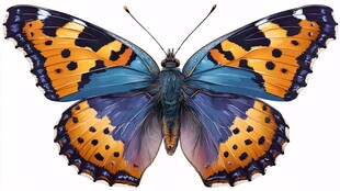 绚丽多彩蝴蝶特写