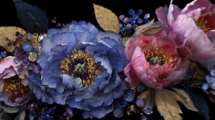 梦幻花卉装饰艺术作品