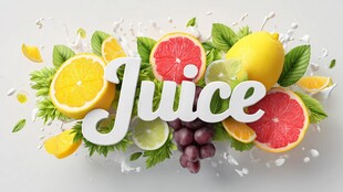 缤纷果汁水果清新盛宴