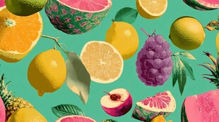 缤纷多彩的新鲜水果集合