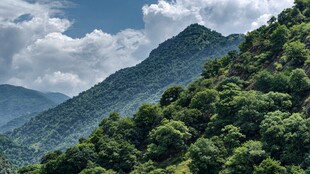 青山翠岭间的壮美风光