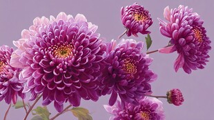 紫菊绽放 尽显优雅风姿