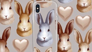 兔子图案手机壳设计素材