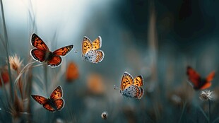 蝶舞花间 灵动自然之美