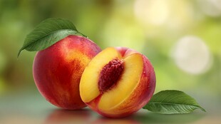 鲜桃诱人 果香四溢