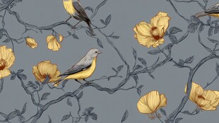 花鸟图案 雅致自然风