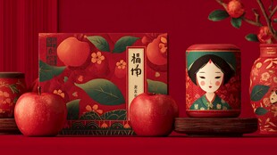 中式福饰与鲜果喜庆组合