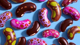 彩色斑点豆子创意视觉图