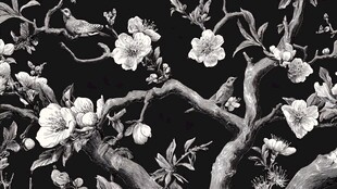 花鸟图纹 枝头灵动景致