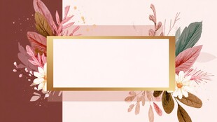 花卉边框背景图