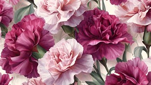 缤纷康乃馨花卉图案背景