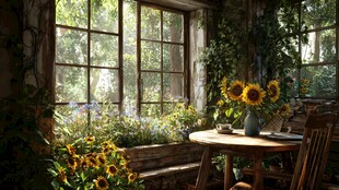 窗边花景 自然温馨小角落