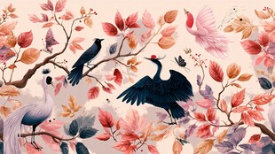 花鸟绘景 自然灵动之美