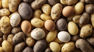 土豆与鸡蛋的多彩组合