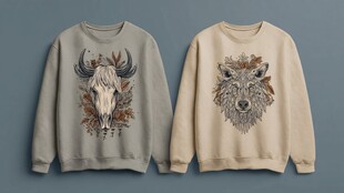 动物图案卫衣展示