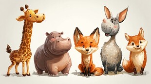 可爱卡通动物大集合