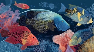 缤纷海底世界的多彩鱼类