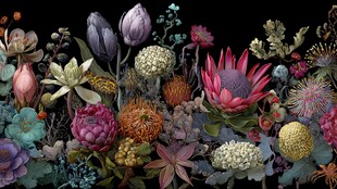 缤纷多彩花卉组合