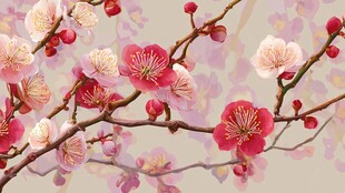 枝头繁花艳 春意正浓