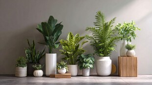 室内绿植组合 清新自然风