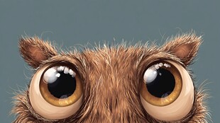 大眼萌宠猫头鹰特写