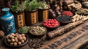 传统中药材展示