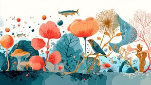 梦幻海底植物与动物景观