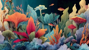 梦幻海底植物景观