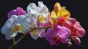 多彩蝴蝶兰绽放美丽瞬间