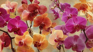 多彩蝴蝶兰绽放美丽瞬间