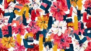 花卉字母图案设计