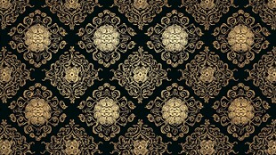 黑金奢华古典花纹图案