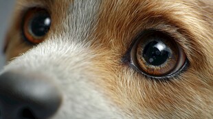 狗狗深情眼眸特写