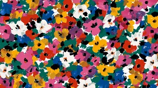 缤纷多彩花卉图案背景