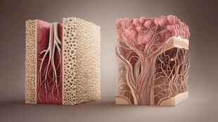 皮肤结构3D模型展示