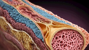 血管精细结构三维示意图