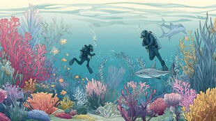 海底潜水奇遇缤纷珊瑚世界