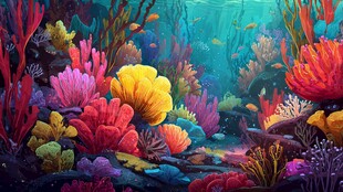 梦幻海底珊瑚世界