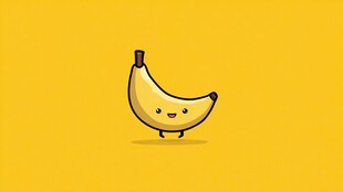 可爱卡通香蕉形象